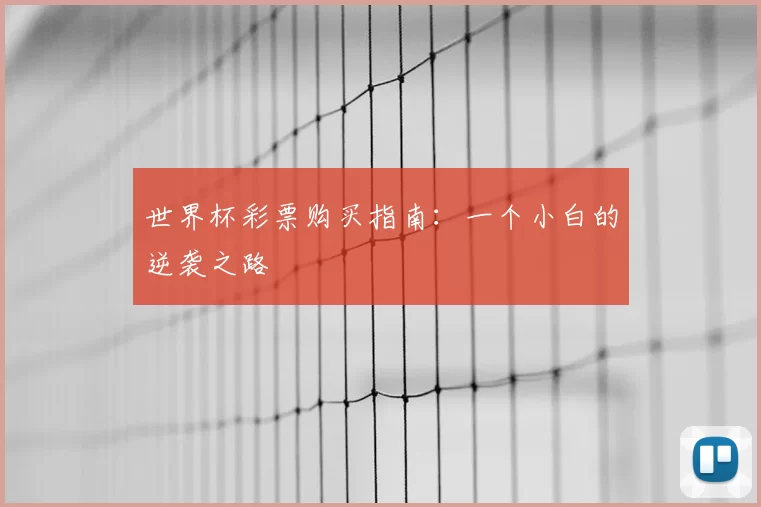 世界杯彩票购买指南：一个小白的逆袭之路
